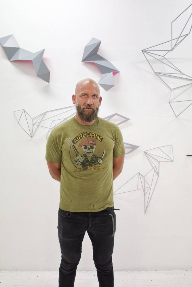 Artist portrait of Dion Horstmans at China Heights Gallery