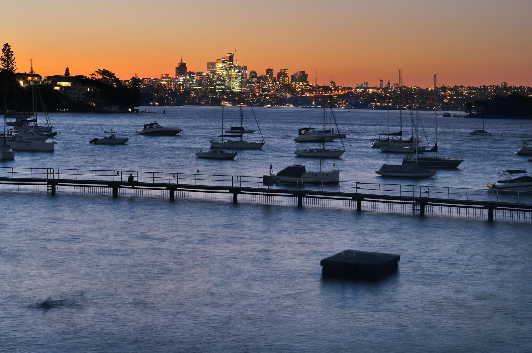 Swimming in the afterglow - Redleaf Boulevardier, Impressions of Redleaf Sydney an exhibition of photographs by Kent Johnson