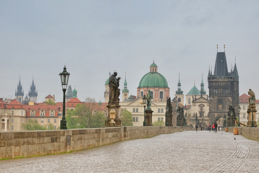 Prague travel and lifestyle photography from the famous Charles Bridge to the Castle district, Old and New Town, historic sites and sights, parks and gardens photographed by Kent Johnson.