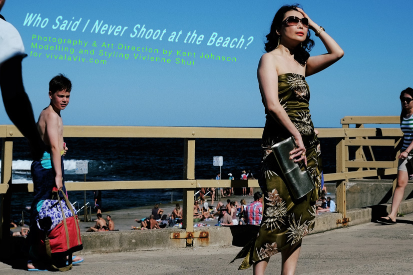 Who said I never shoot at the beach? High Fashion at Clovelly Beach by Kent Johnson and Vivienne Shui.