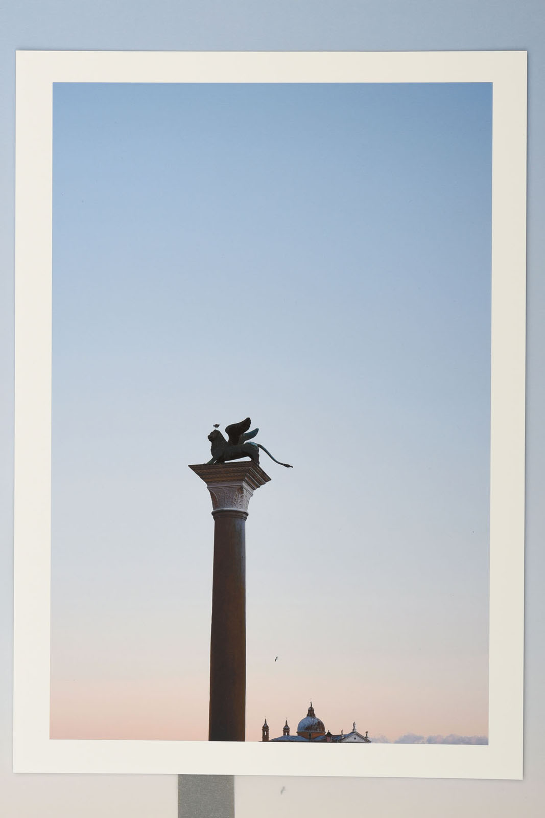 The Lion of Venice on the Molo, Piazzetta di San Marco, Venice. La Serenissima an exhibition of landscape photographs by Kent Johnson