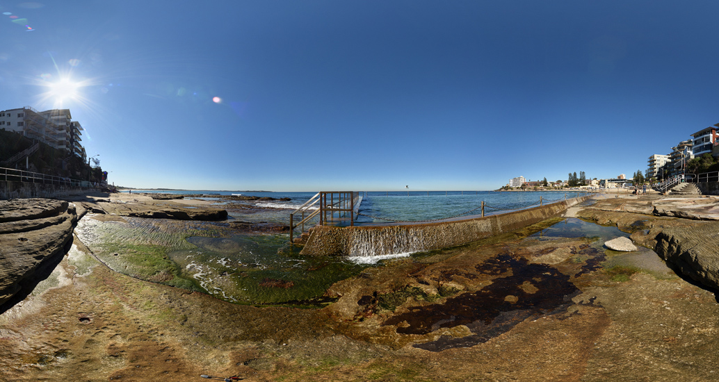 North Cronulla ocean pool - View Sydney's beautiful ocean and harbour pools in stunning 360VR photography by travel and tourism photographer Kent Johnson.